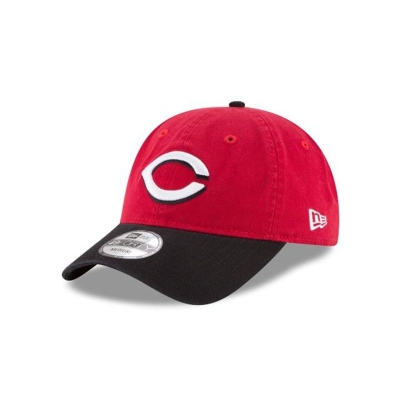 Red Cincinnati Reds Hat - New Era MLB Core Fit Road 49FORTY Fitted Caps USA4895730